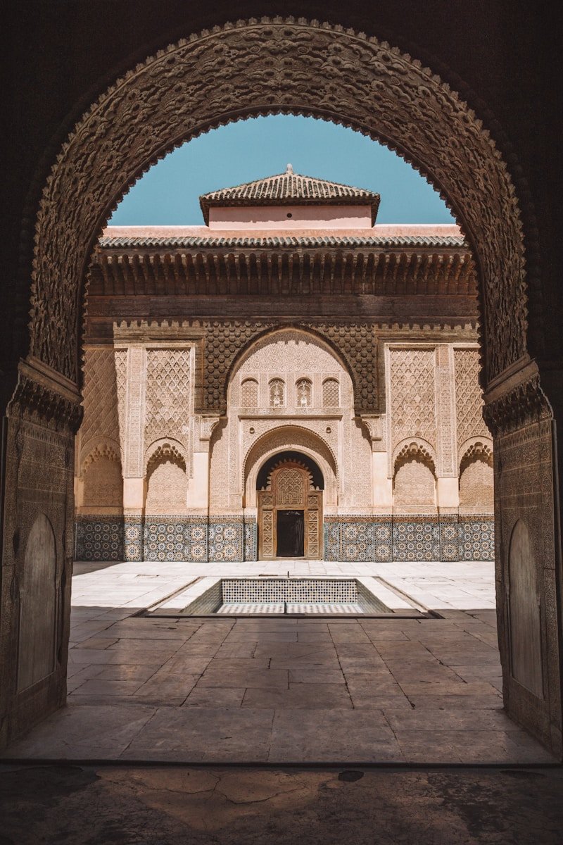 Medersa Ben Youssef during daytime